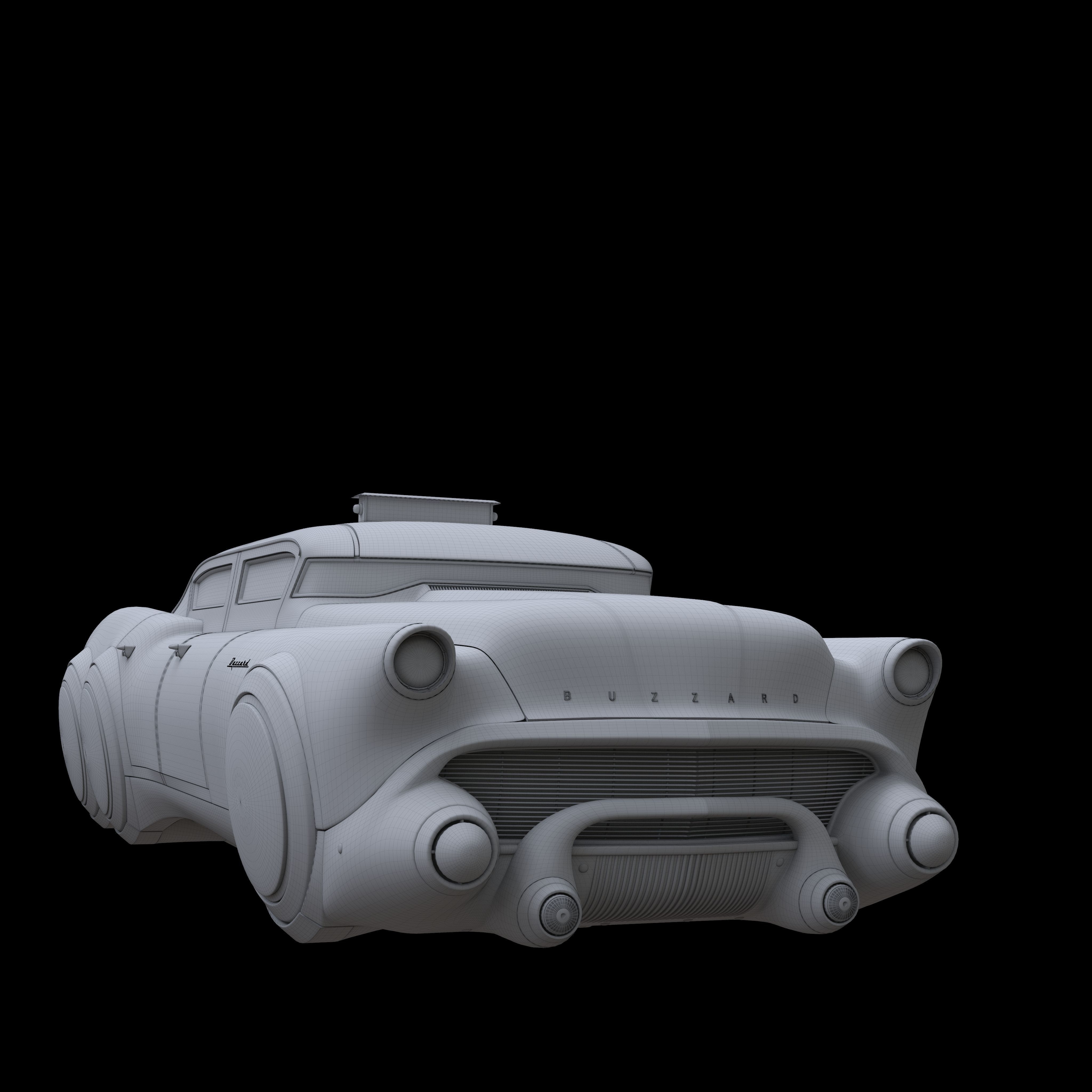 Futuristic flying car 5 3D model_15