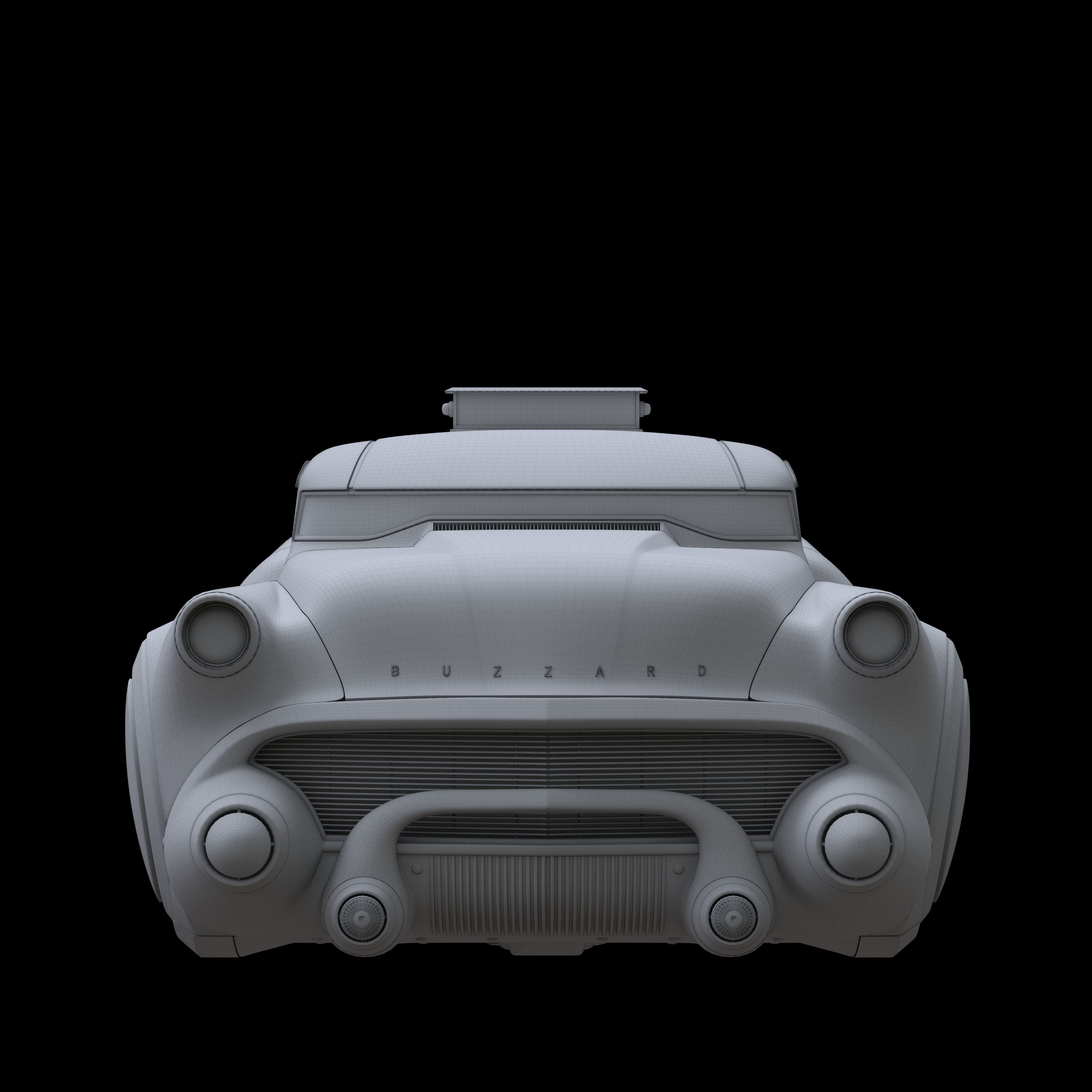 Futuristic flying car 5 3D model_21