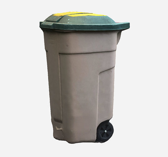 Trash 3D model 3D scan bin Garbage 3D model