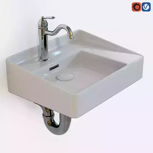 Adena Traditional Single Lever Handle Faucet and Arezzo Basin