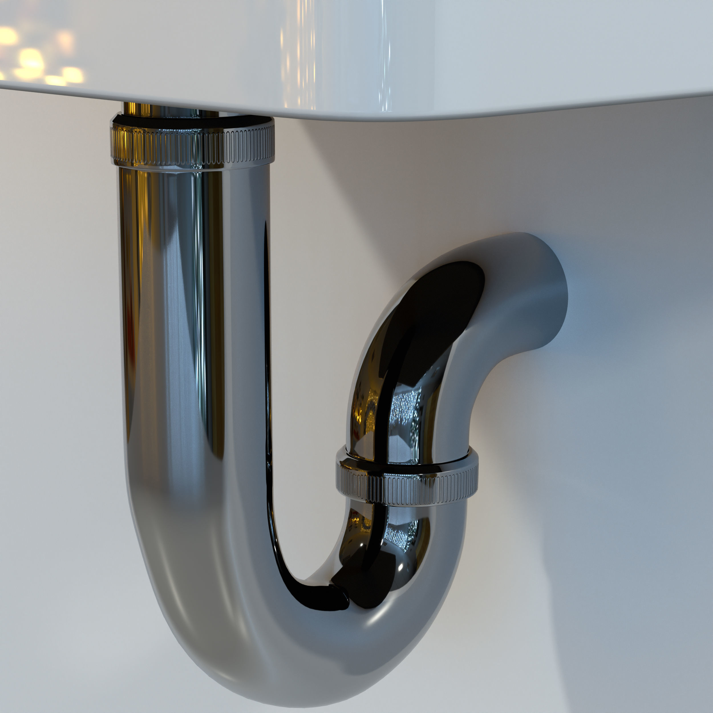 Adena Traditional Single Lever Handle Faucet and Arezzo Basin 3D model_3