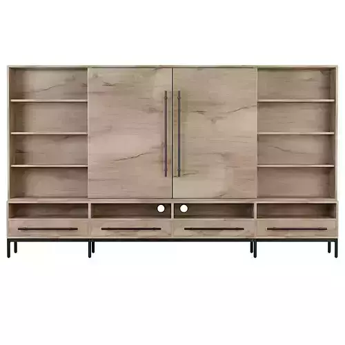 Sullivan Media Wall Unit Low-poly 3D model
