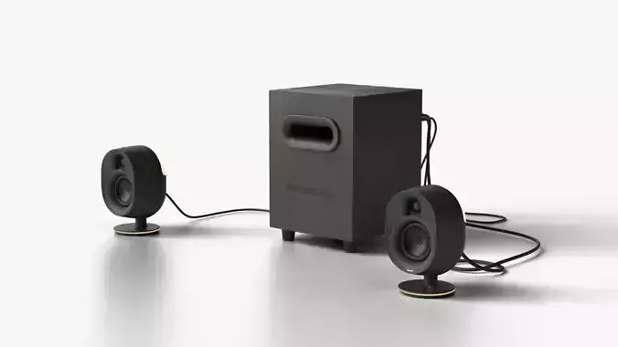 STEELSERIES  ARENA 7 ILLUMINATED TWO POINT ONE  SPEAKERS 3D model