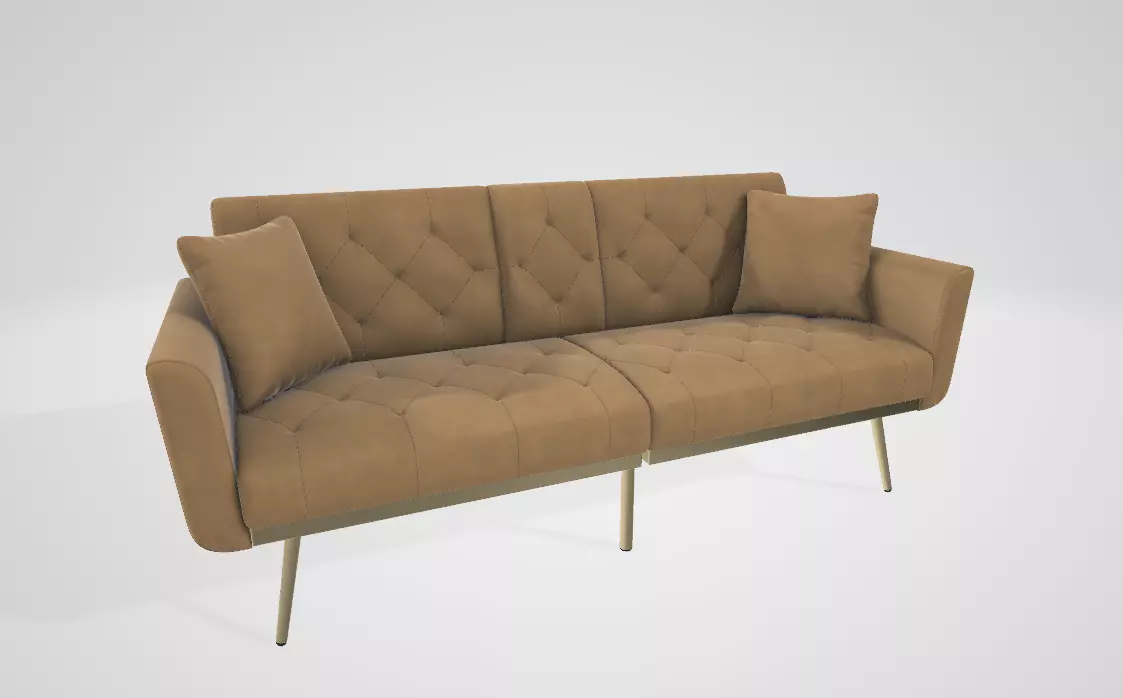 velvet sofa 3D model_0