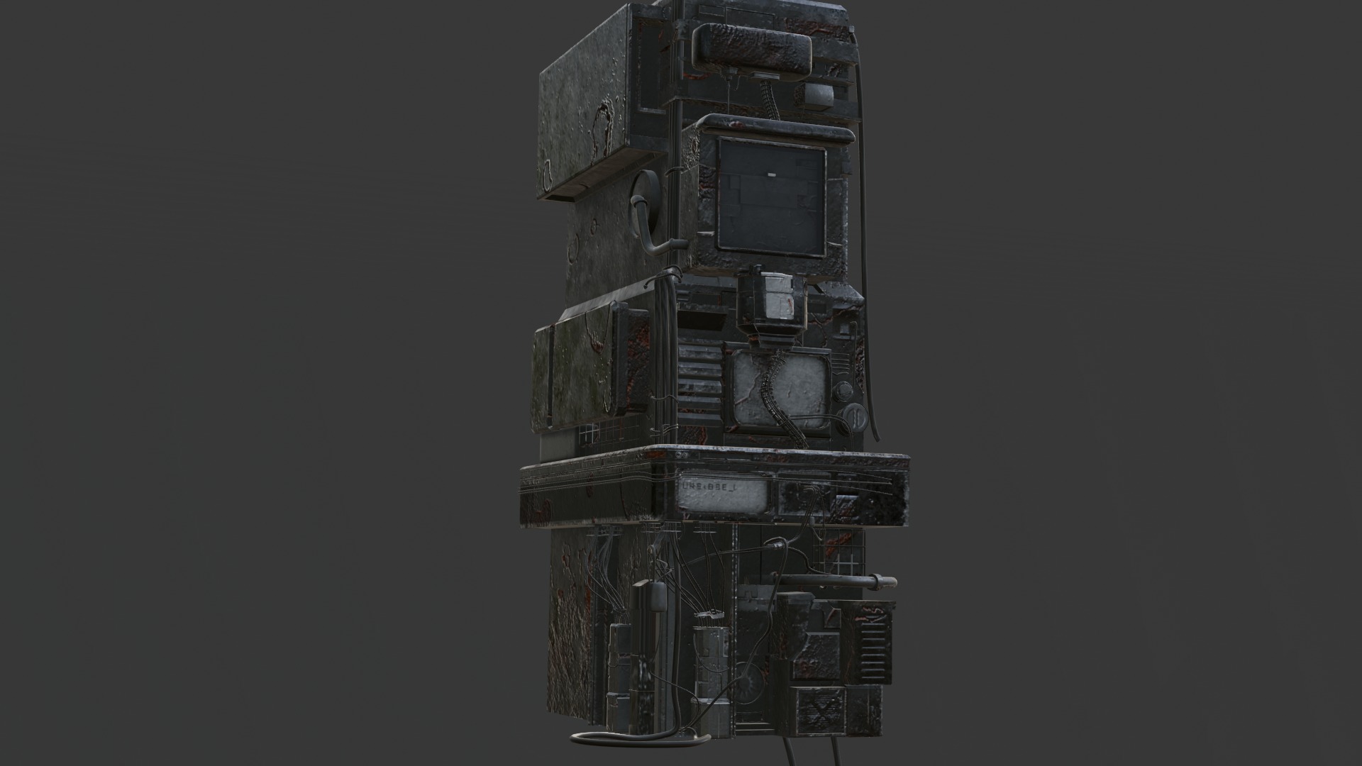 Dystopian pier 3D model_6