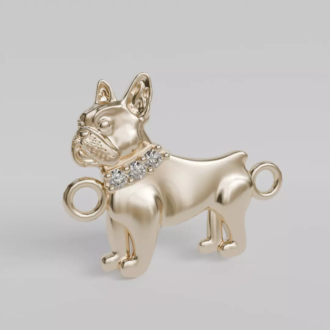 pulsera bulldog frances 3D print model