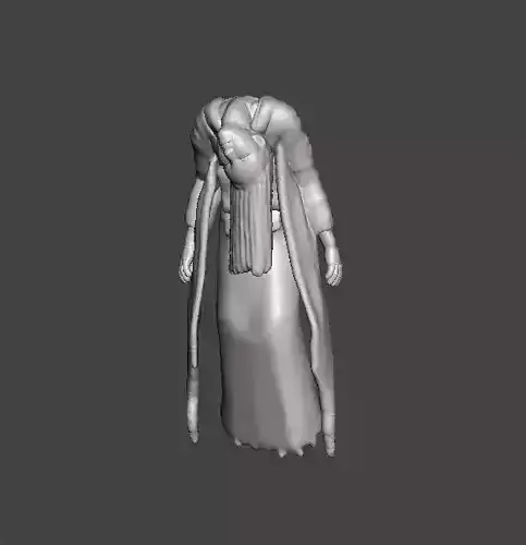 BROKEN NECK GHOST GIRL MINIATURE MODEL HORROR FANTASY GAMES RPG 3D print model
