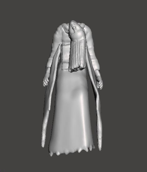 BROKEN NECK GHOST GIRL MINIATURE MODEL HORROR FANTASY GAMES RPG 3D print model_7