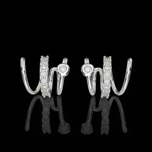 Jewelry earring pirsing spiral - Printable  STL