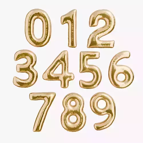 Foil Balloon Numbers