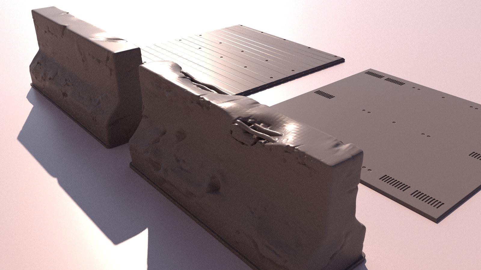 Set of 8 objects for the factory 3D print model_1