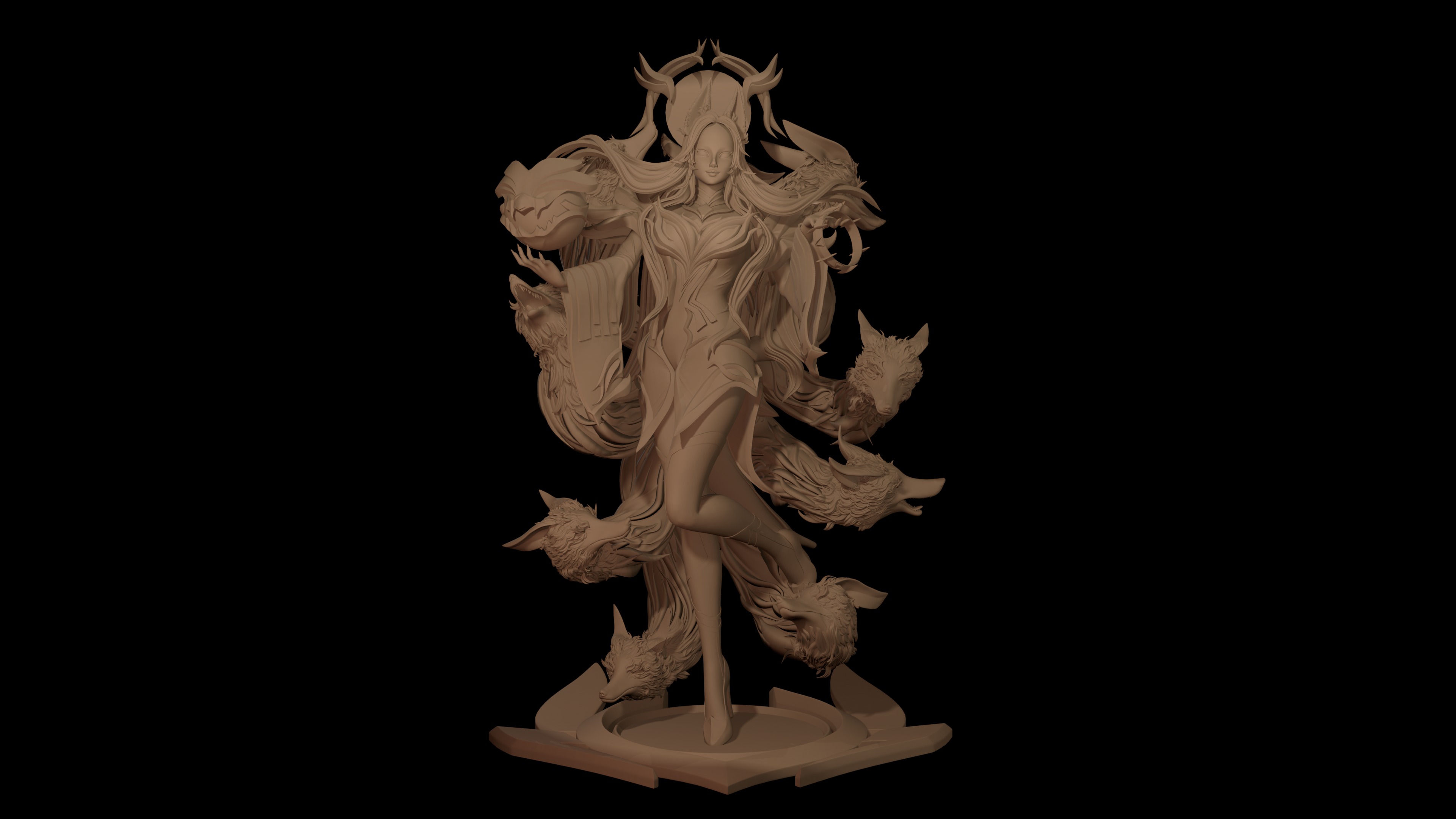 Ahri Hall of Legends 3D print model_5
