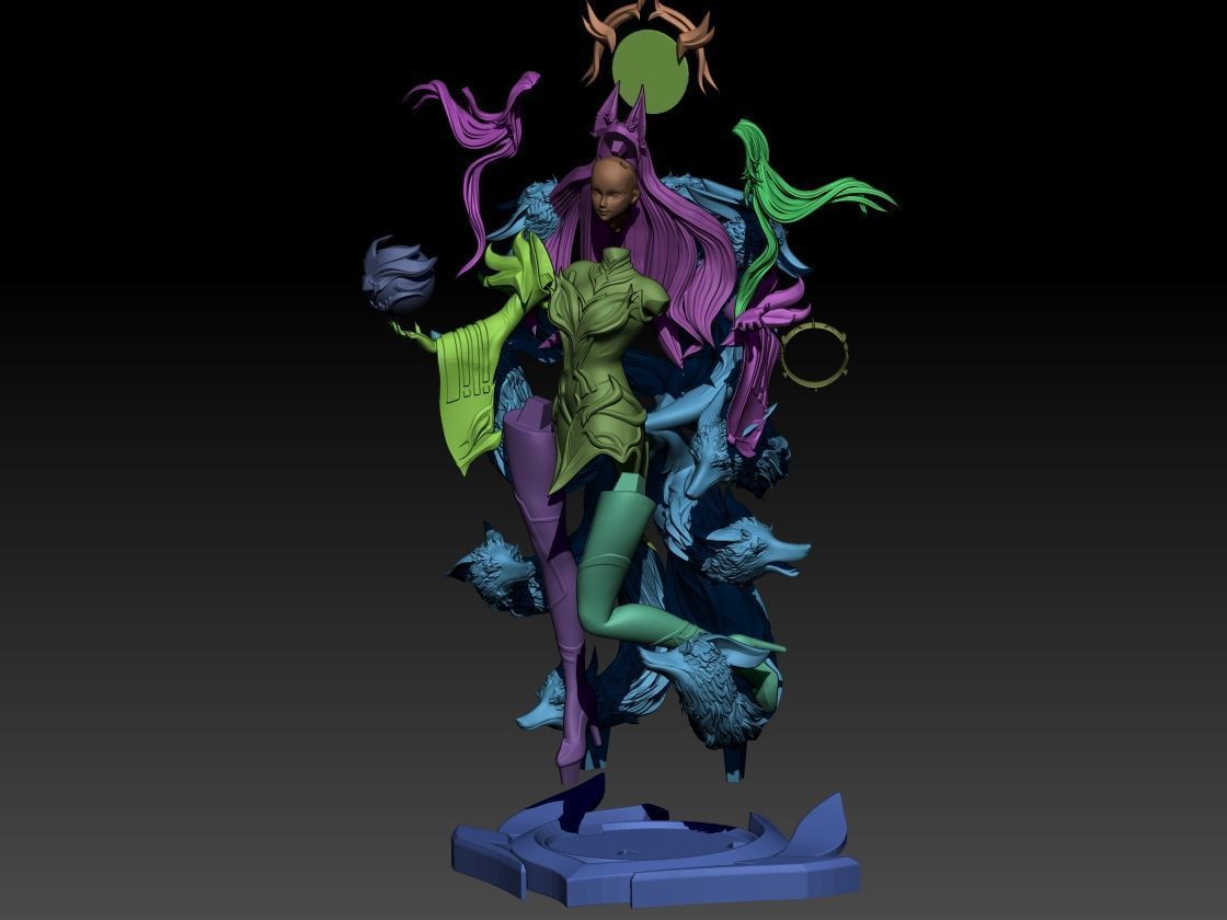Ahri Hall of Legends 3D print model_6