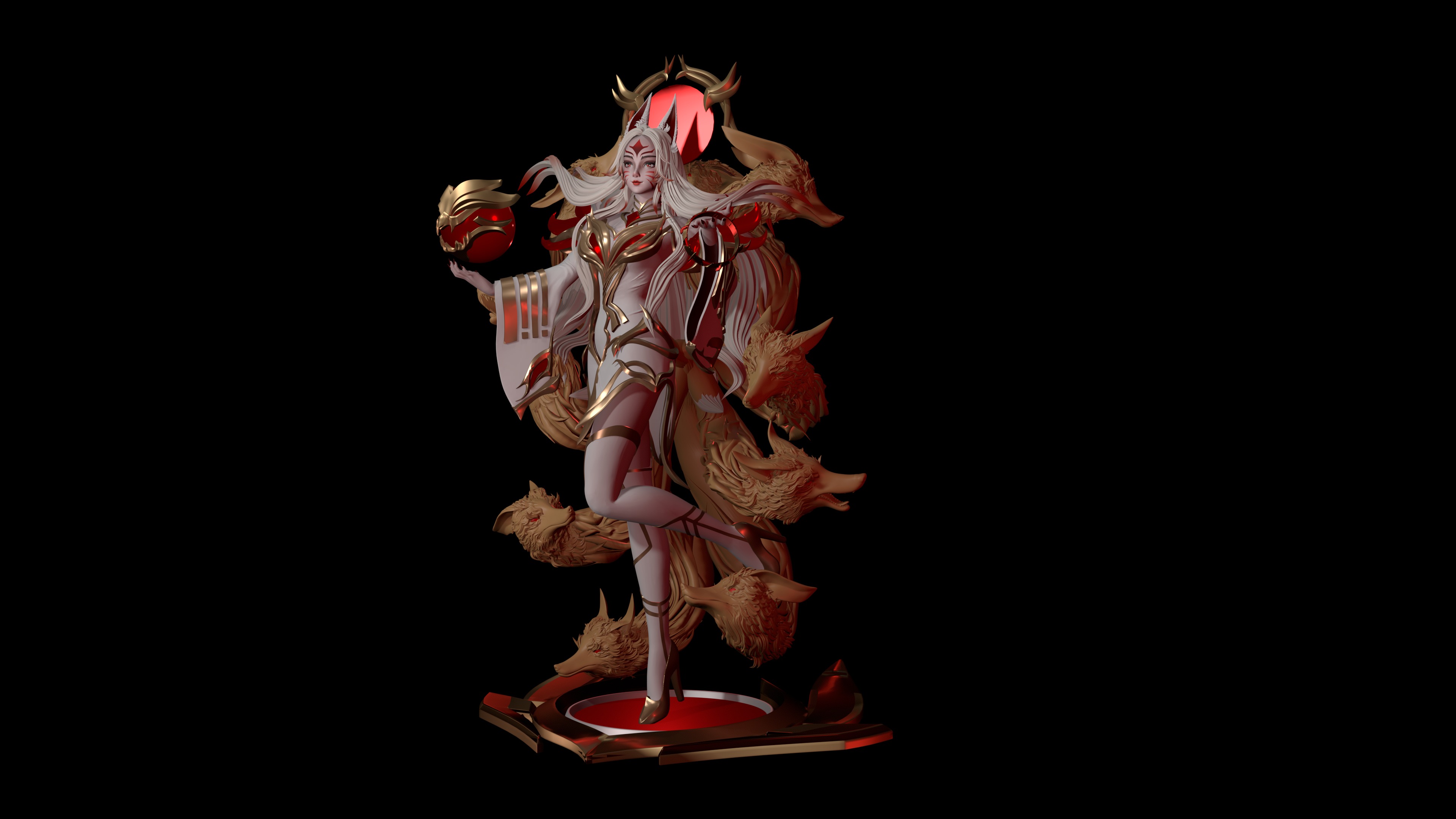 Ahri Hall of Legends 3D print model_3