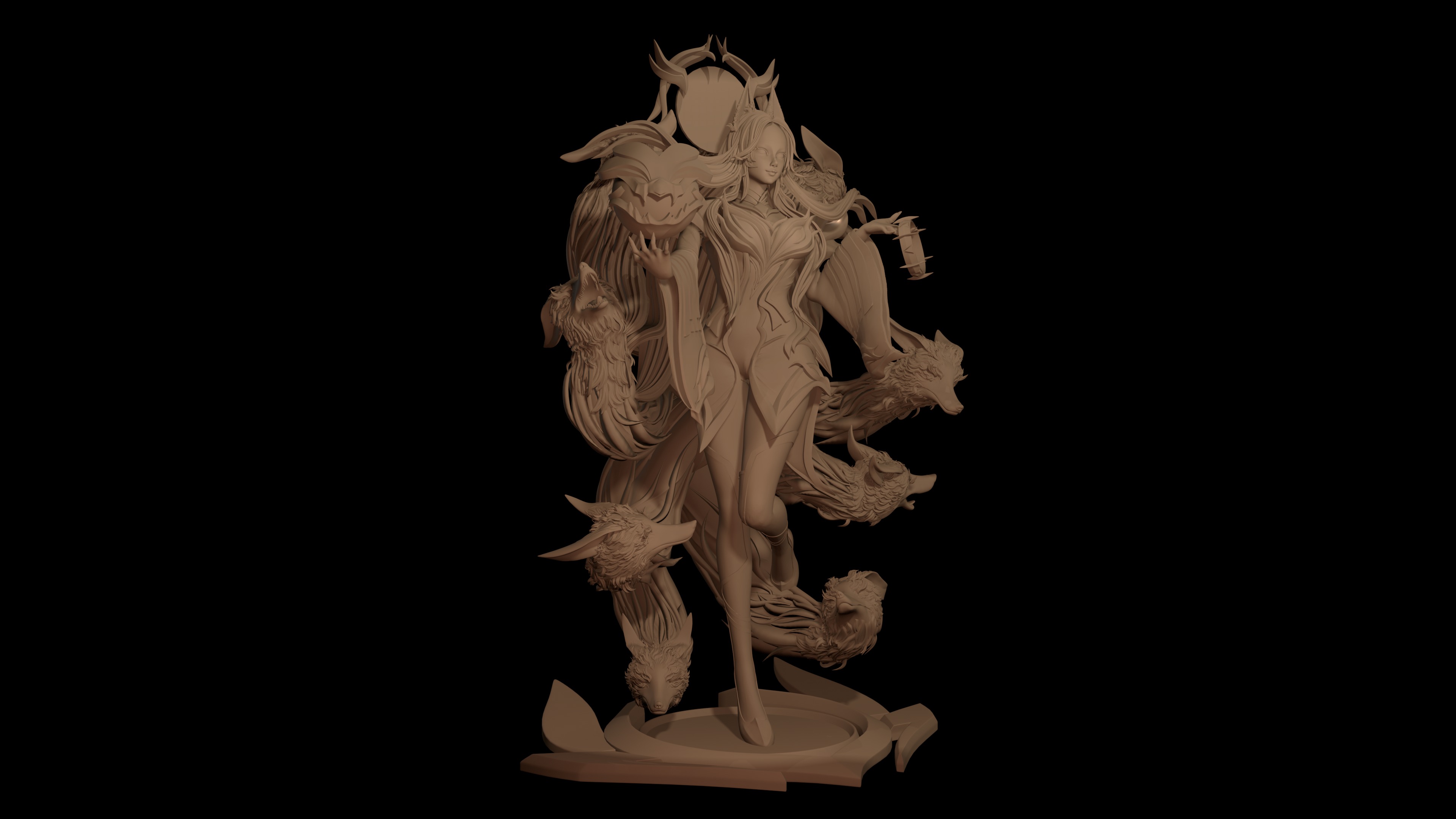 Ahri Hall of Legends 3D print model_4