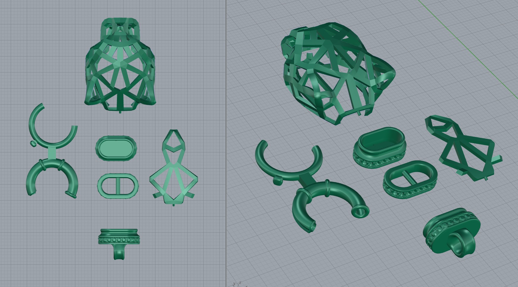 Panther Bracelet 3D print model_4