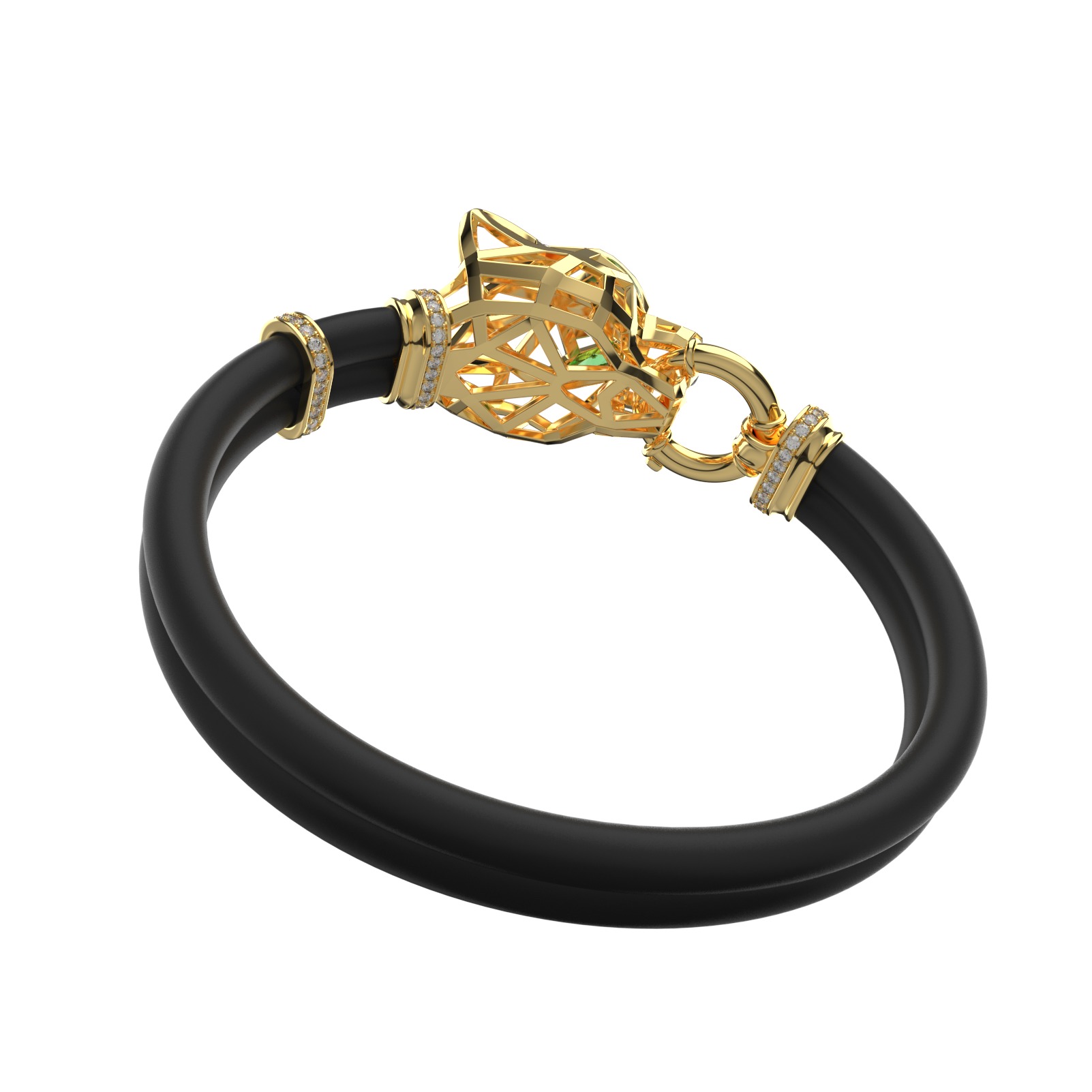 Panther Bracelet 3D print model_19