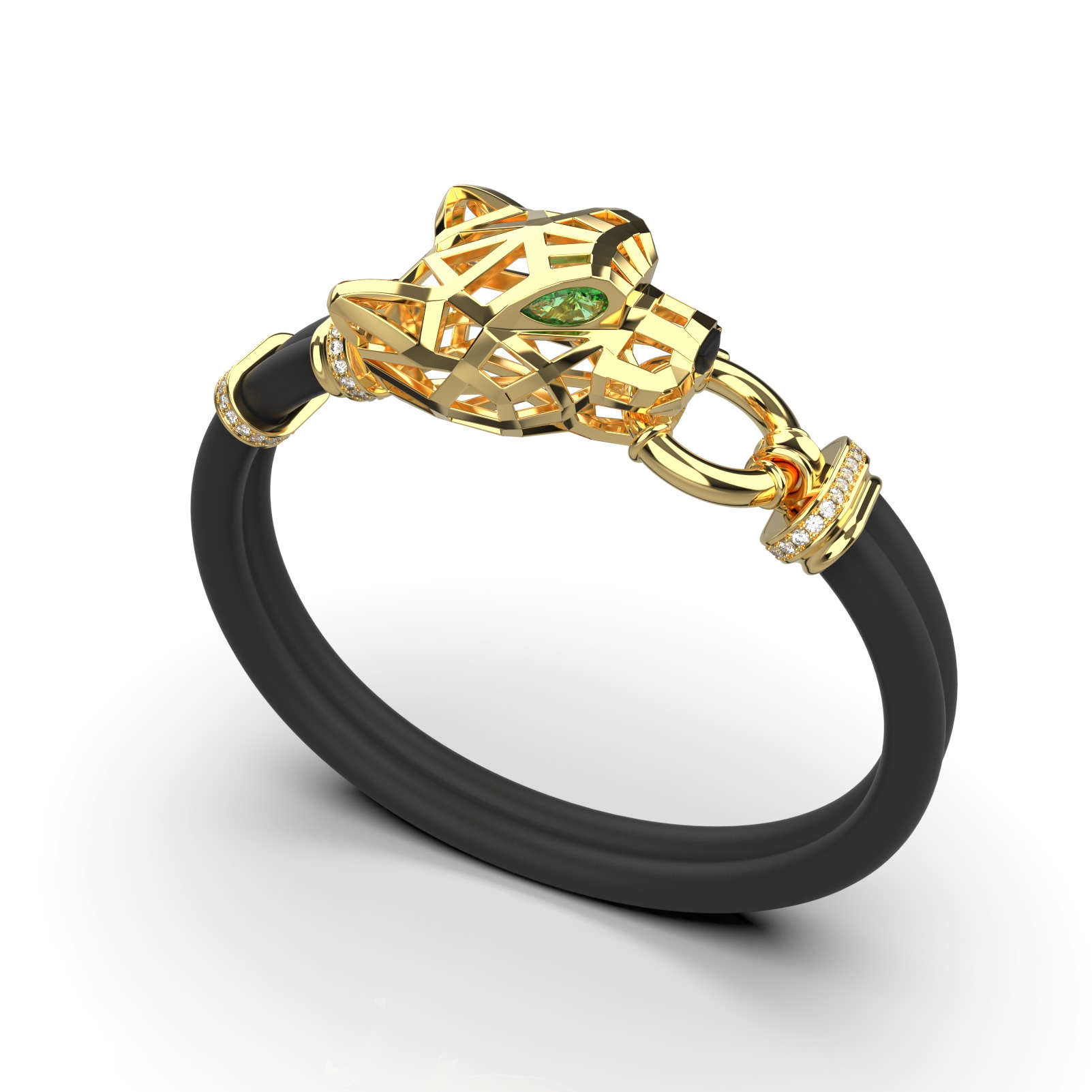 Panther Bracelet 3D print model_16