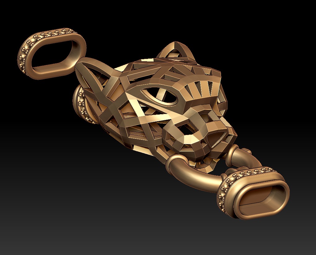 Panther Bracelet 3D print model_10