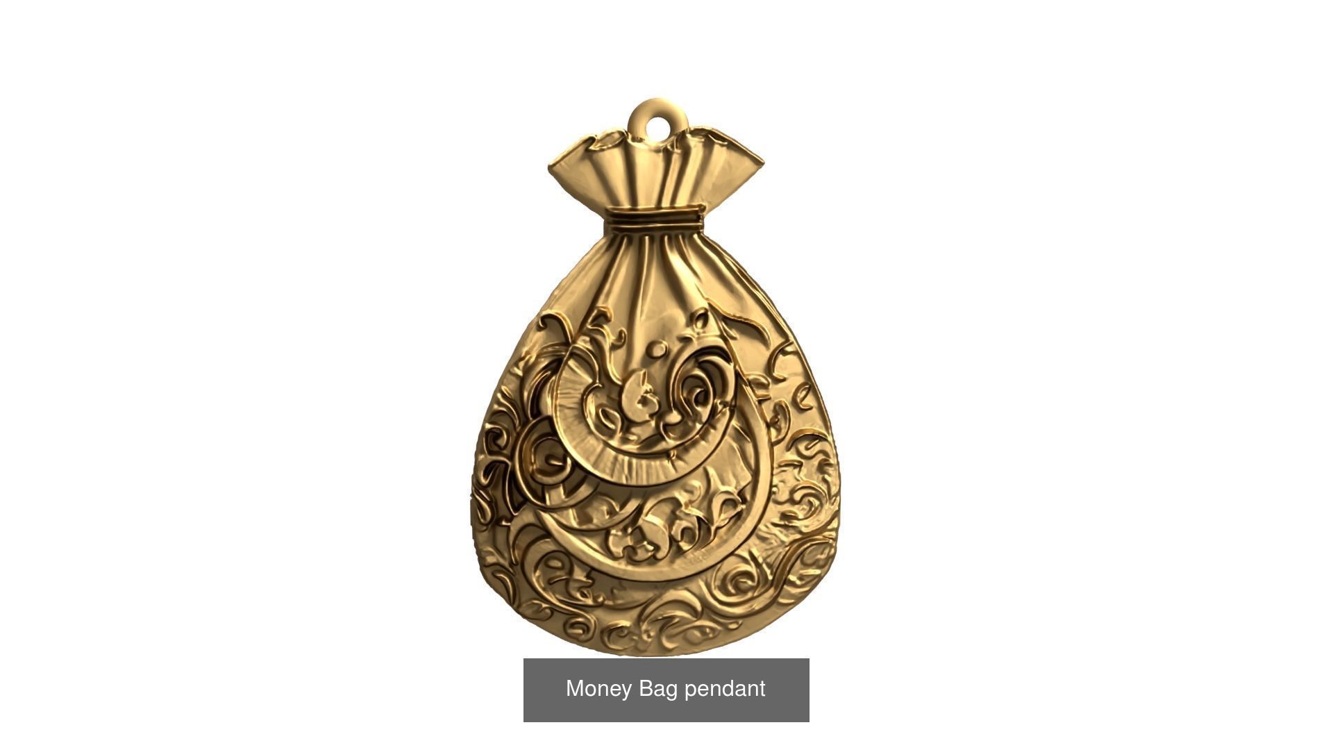50 pendant printable jewelry 3D print model Pack 01 3D Model 3D Model Collection_55