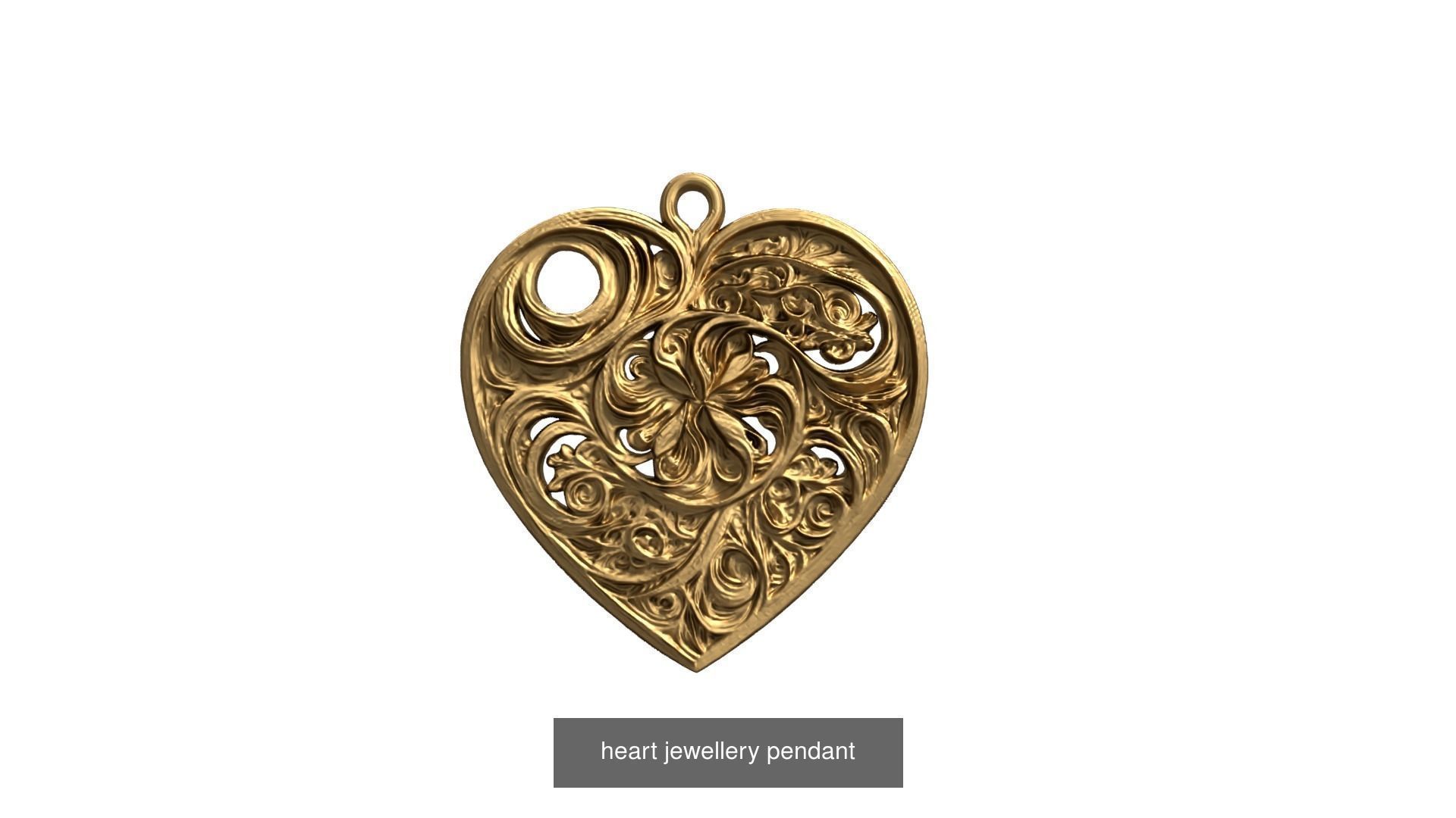 50 pendant printable jewelry 3D print model Pack 01 3D Model 3D Model Collection_13