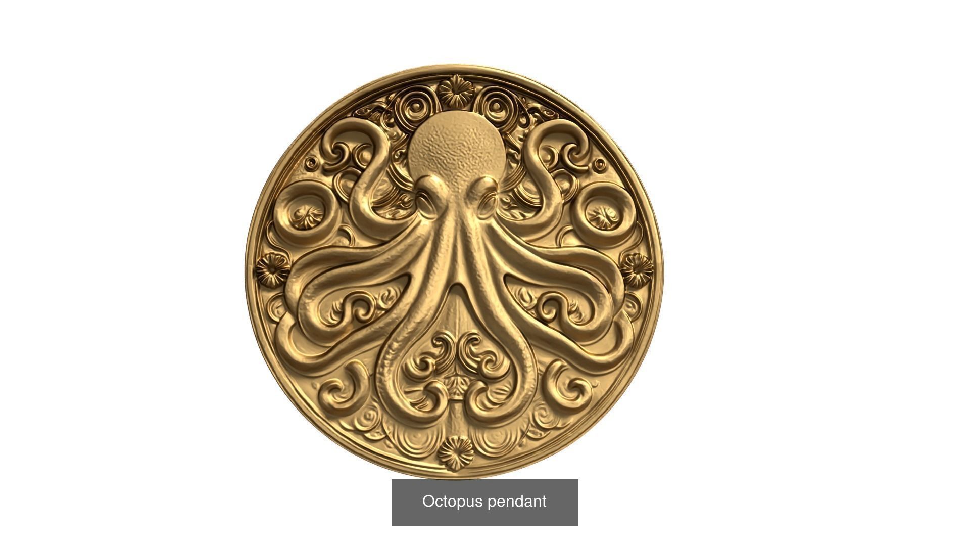 50 pendant printable jewelry 3D print model Pack 01 3D Model 3D Model Collection_41