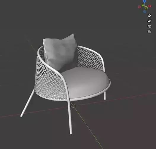 a chair made of woven bamboo