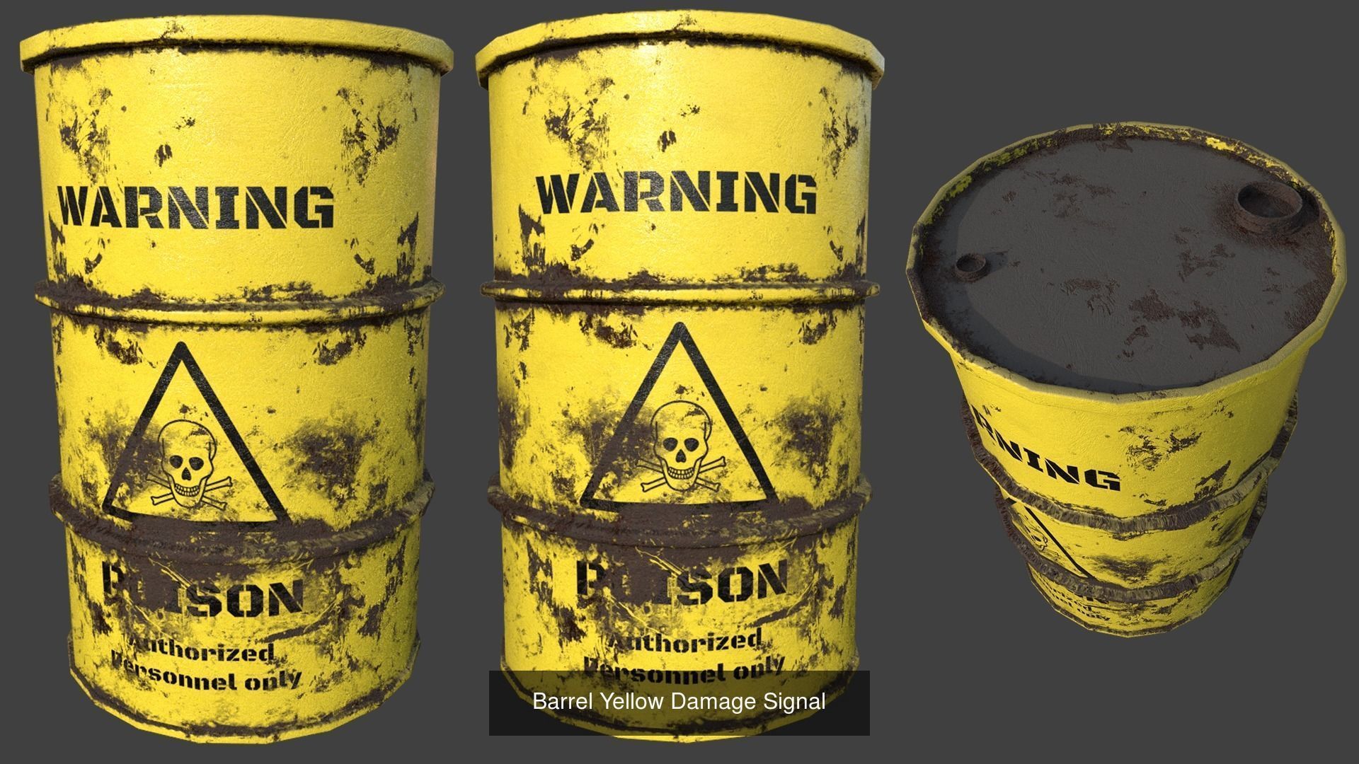 Collection of Barrel - Blue and Yellow _7