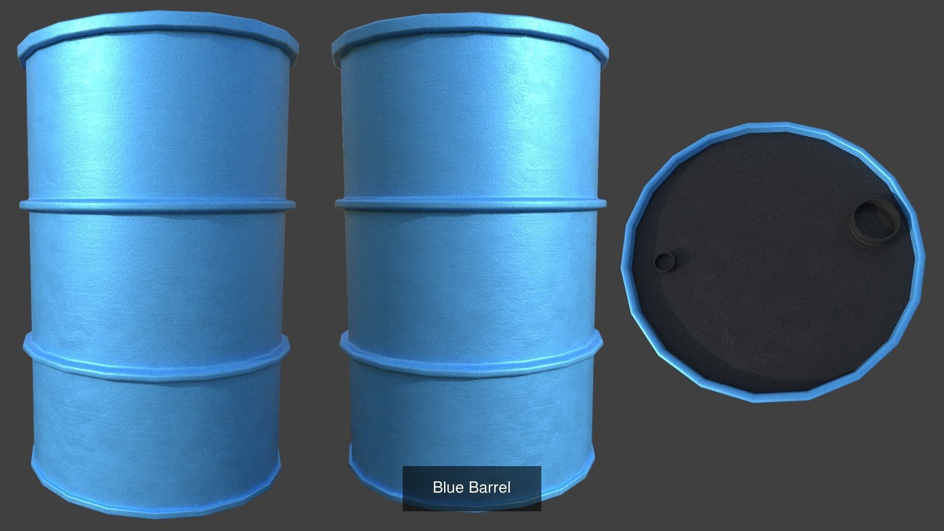 Collection of Barrel - Blue and Yellow _1