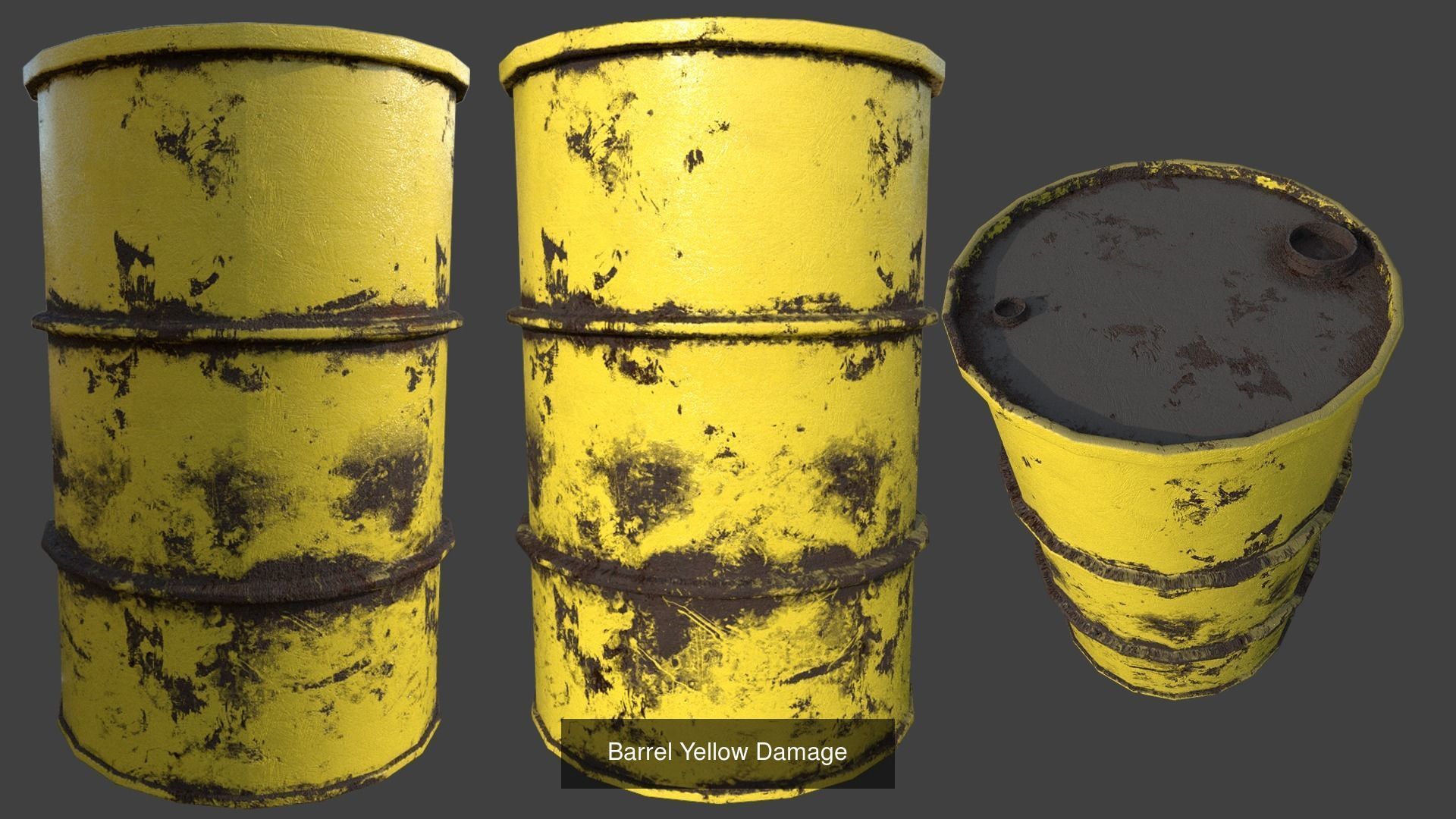 Collection of Barrel - Blue and Yellow _6