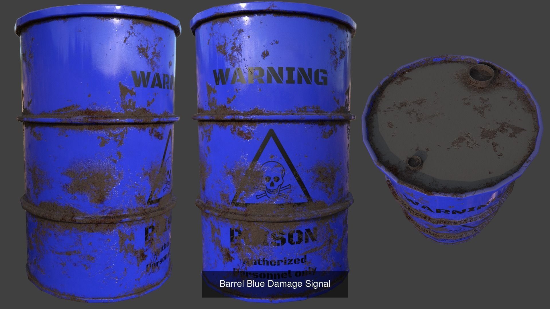 Collection of Barrel - Blue and Yellow _3