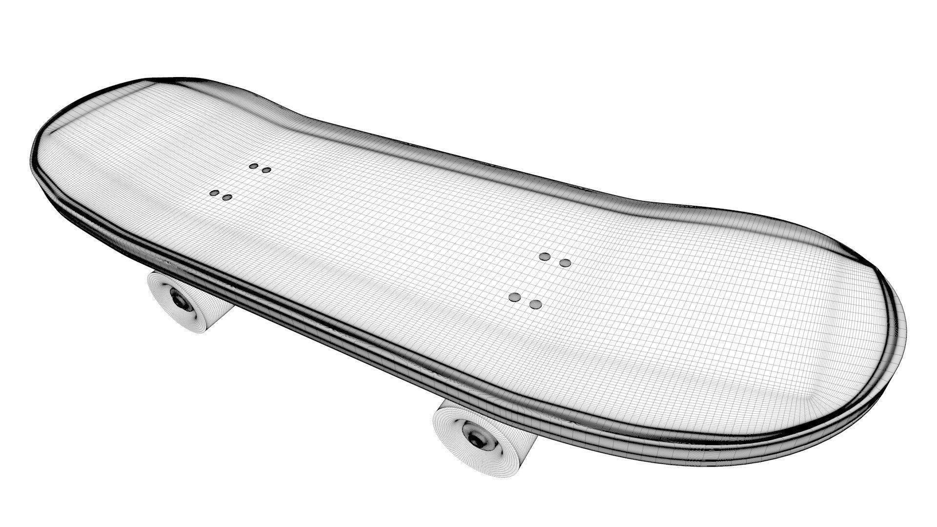 3D Skateboard Model 3D model_16