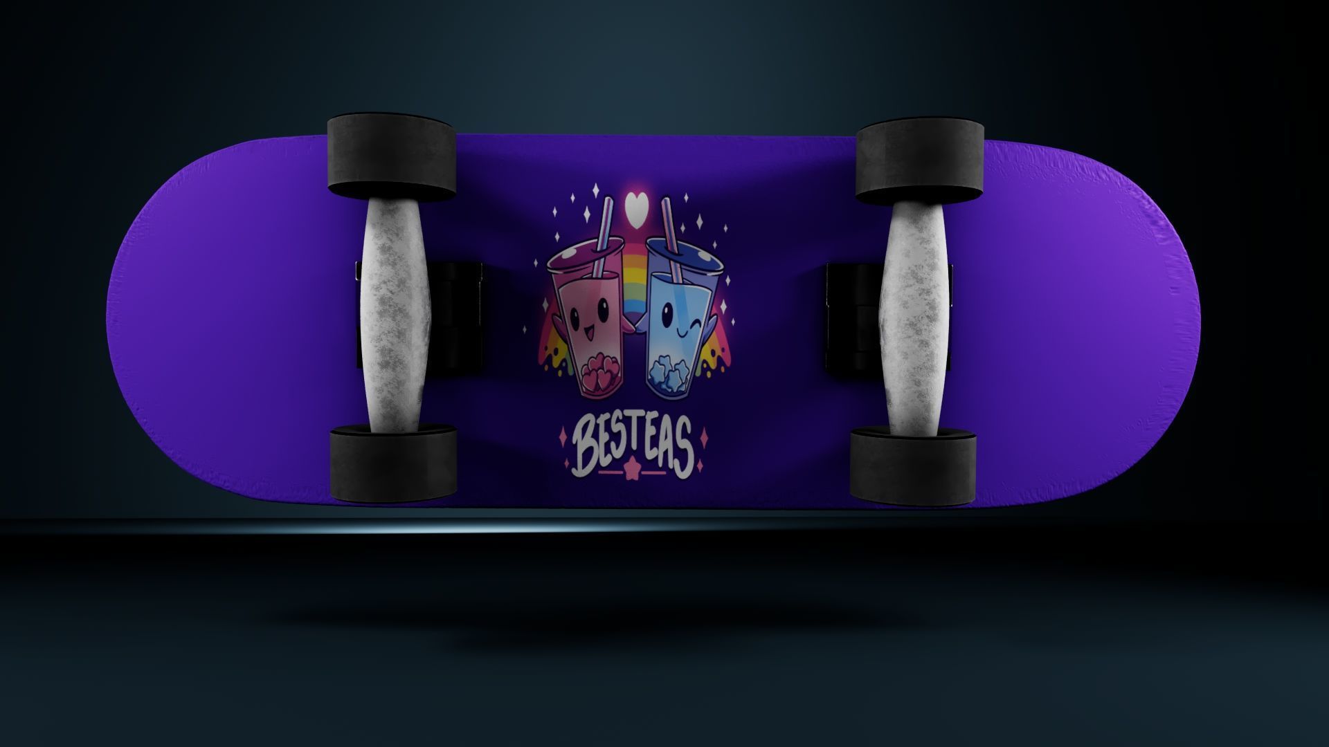 3D Skateboard Model 3D model_4