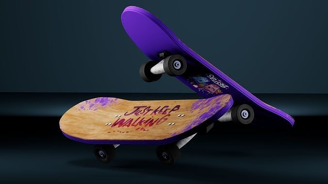 3D Skateboard Model 3D model