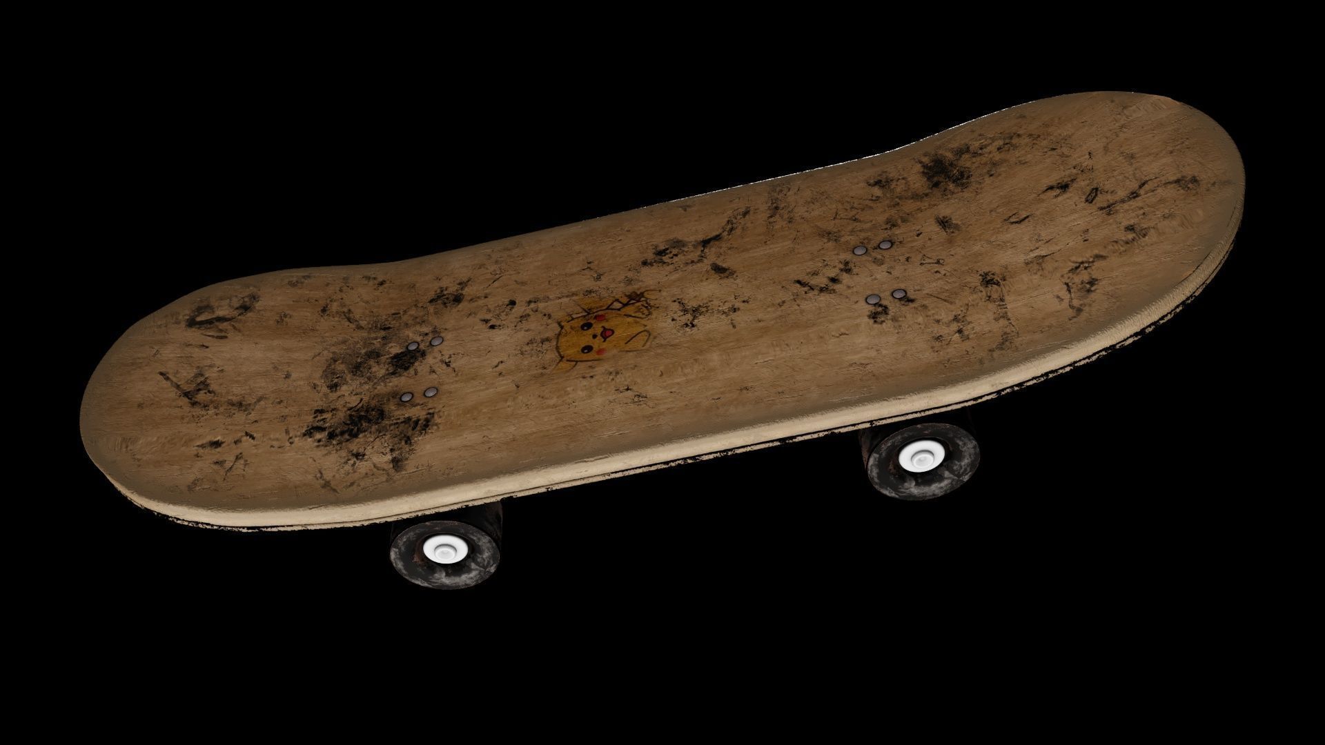 3D Skateboard Model 3D model_1