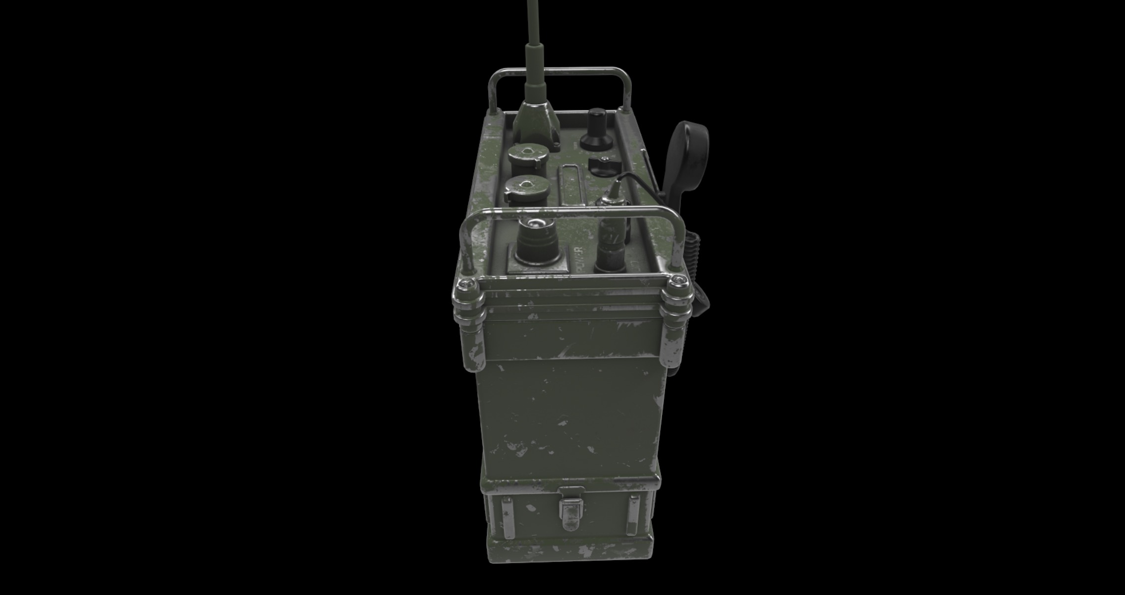 portable army radio 3D model_1