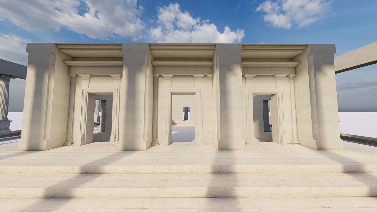 Parthenon-Historical Greek Temple 3D model_14