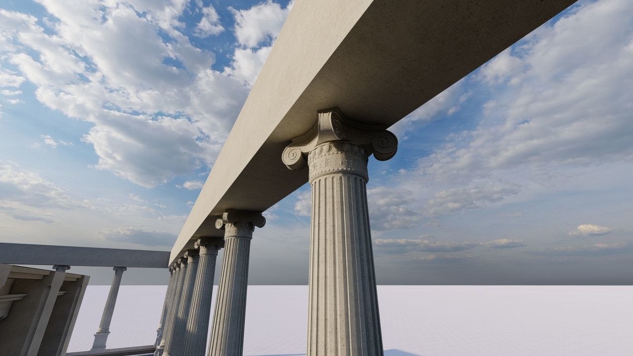 Parthenon-Historical Greek Temple 3D model_4
