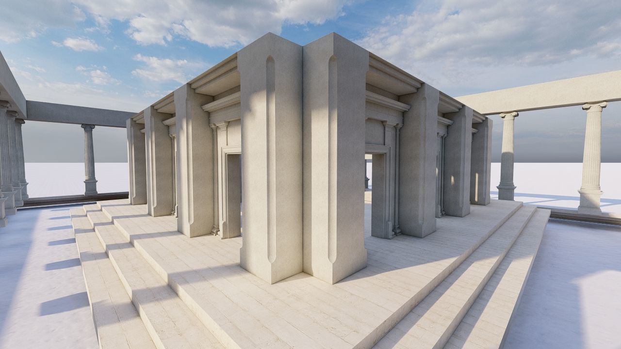 Parthenon-Historical Greek Temple 3D model_18