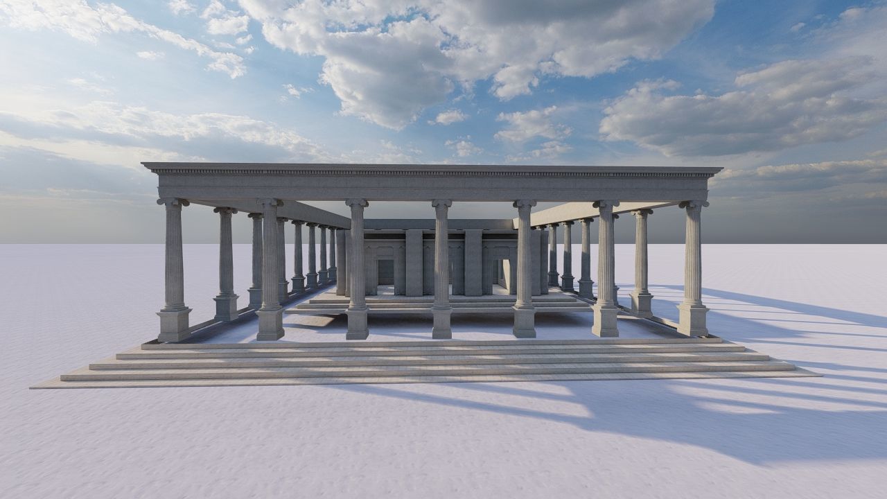Parthenon-Historical Greek Temple 3D model_5