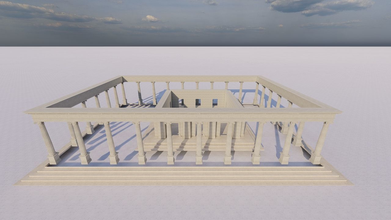 Parthenon-Historical Greek Temple 3D model_12