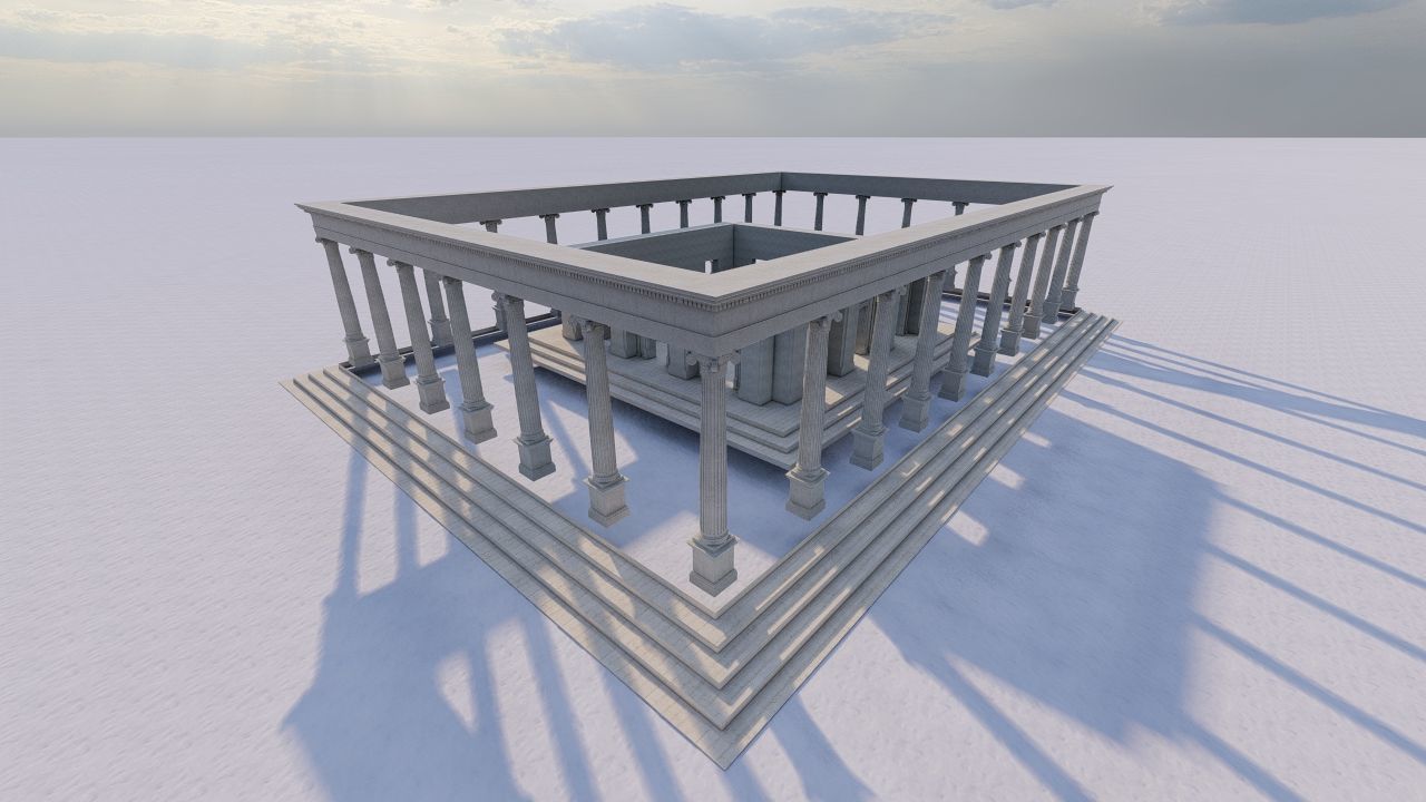Parthenon-Historical Greek Temple 3D model_1