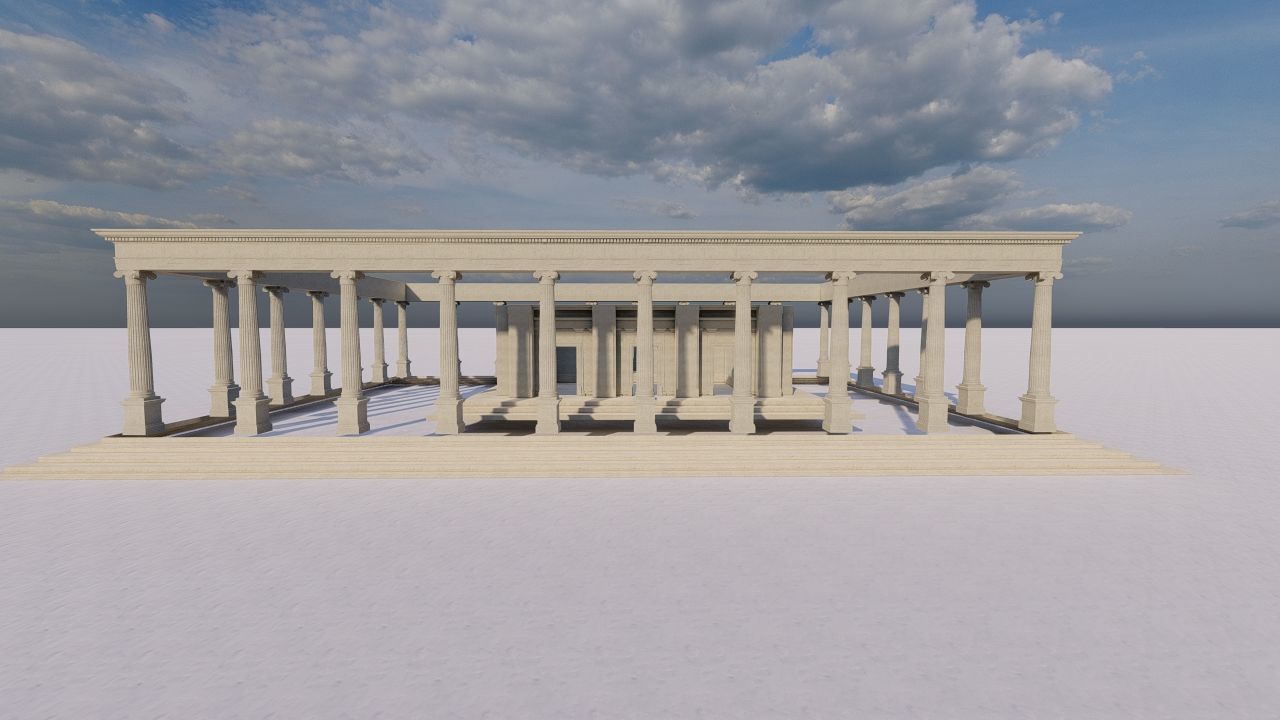 Parthenon-Historical Greek Temple 3D model_7
