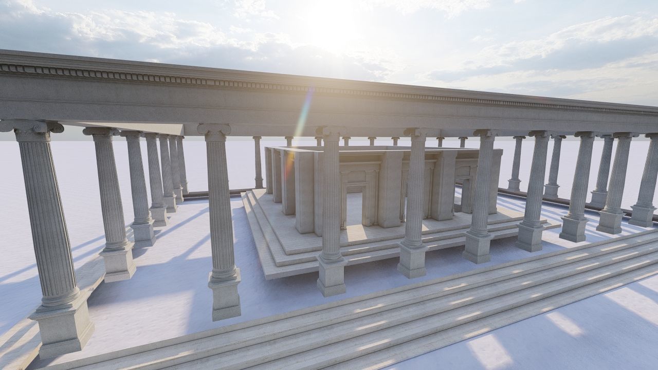 Parthenon-Historical Greek Temple 3D model_10