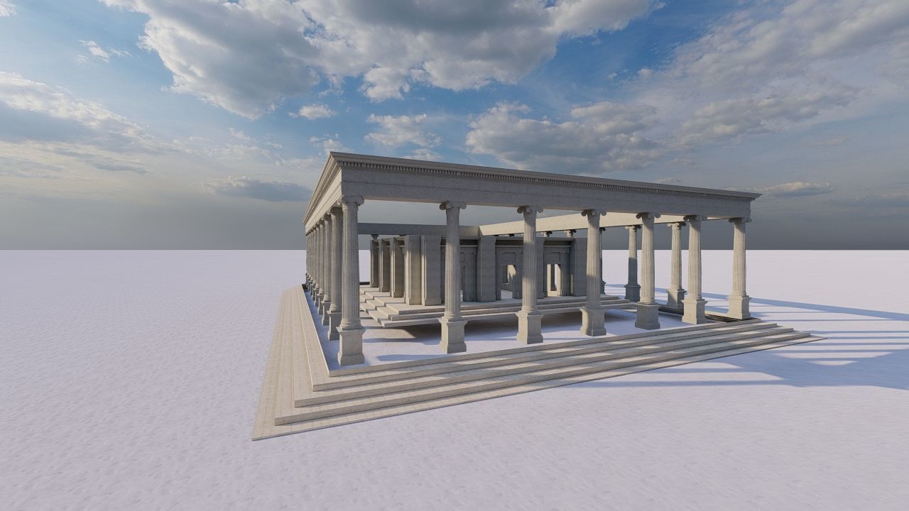 Parthenon-Historical Greek Temple 3D model_2