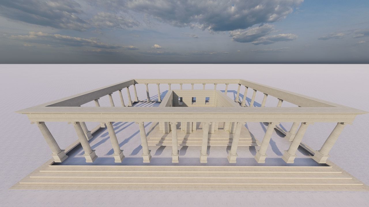 Parthenon-Historical Greek Temple 3D model_16