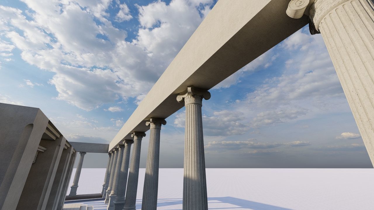 Parthenon-Historical Greek Temple 3D model_13