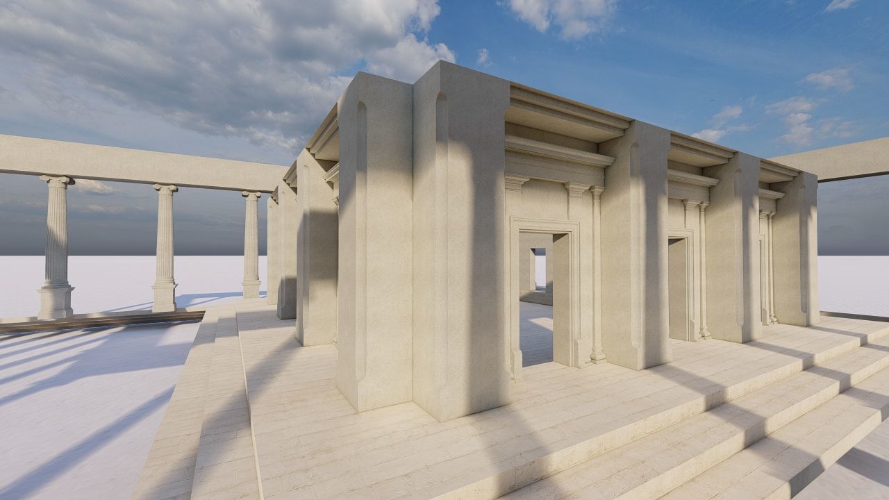 Parthenon-Historical Greek Temple 3D model_19