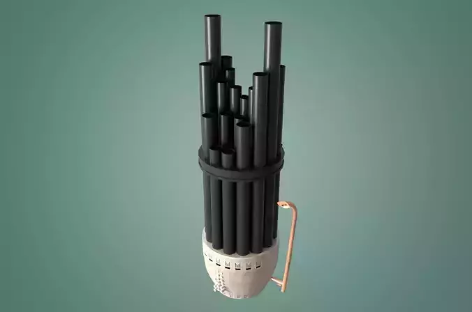 Sheng Traditional Chinese Instrument Low-poly 3D model Low-poly 3D model