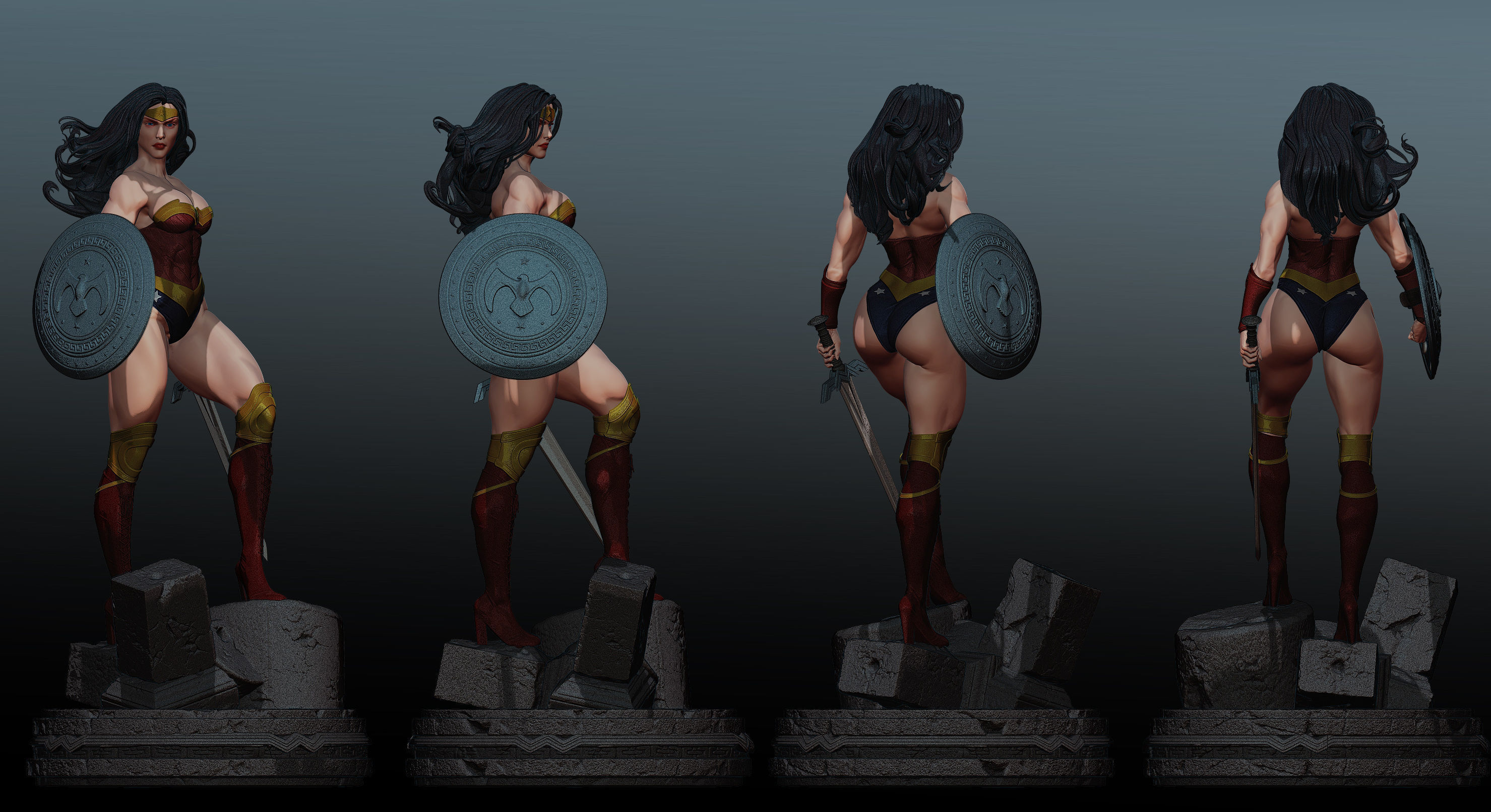 Wonder Woman de Themyscira 3D print model_2